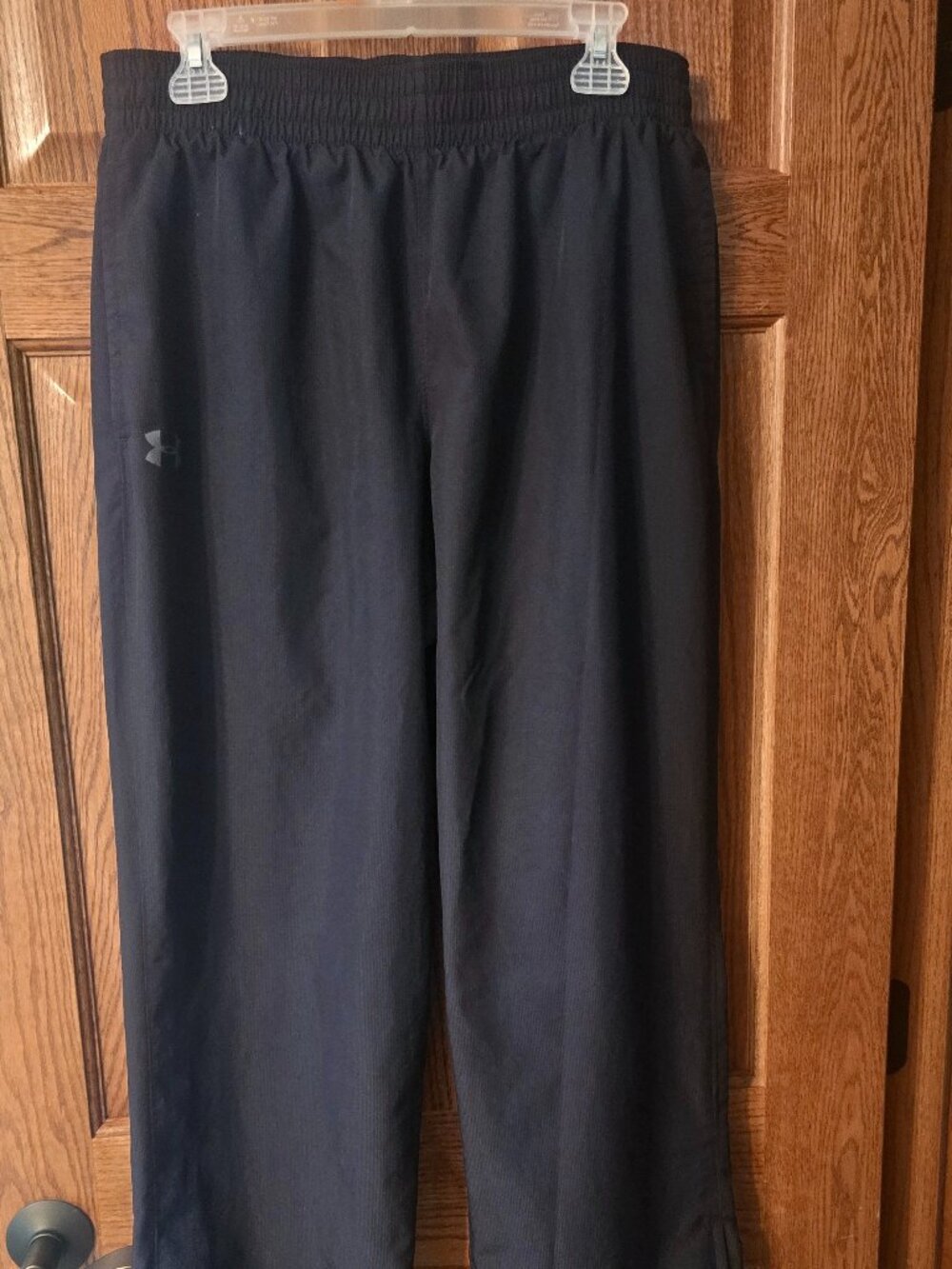 Under Armour Men’s Black Athletic Pants Large | Lined | Ankle Zips